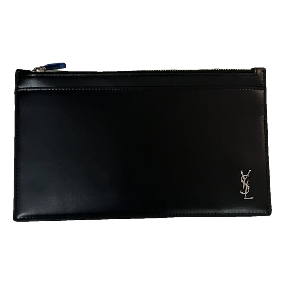 YVES SAINT LAURENT Black Leather Pouch